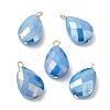 Imitation Jade Glass Pendants KK-Q777-02G-02-3