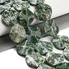 Natural Green Spot Jasper Beads Strands G-Z061-B08-02-2