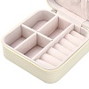Imitation Leather Jewelry Zipper Box LBOX-T001-01A-2