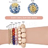 60Pcs 6 Color Handmade Polymer Clay Rhinestone Beads PORC-PH0001-38-4