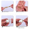 2Pcs 2 Style Brass Braided Macrame Pouch Empty Stone Holder Necklace NJEW-SZ0001-66G-4