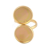 304 Stainless Steel Open Cuff Ring Findings STAS-E124-05K-G-2