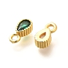 Brass Micro Pave Cubic Zirconia Charms KK-G519-01B-G-2