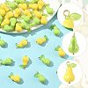 36Pcs 2 Colors Acrylic Gourd Pendants PALLOY-FS00068-2