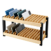 Pine Wood with Iron Mobile Phone Holders ODIS-WH0038-317-1