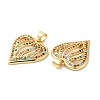 Real 16K Gold Plated Brass Micro Pave Colorful Cubic Zirconia Pendants ZIRC-L103-027G-02-2