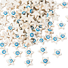 100Pcs Synthetic Turquoise Enamel Beads Strands G-PA0002-24-1