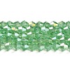 Transparent Electroplate Glass Beads Strands EGLA-A039-T3mm-B24-1