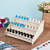 3-Layer Wooden Craft Paint & Brash Rack DIY-WH0401-04-5