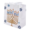 Hanukkah Theme Non-Woven Reusable Folding Gift Bags with Handle ABAG-NH0001-01E-1