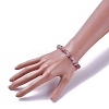 Natural Strawberry Quartz Beads Stretch Bracelets BJEW-JB04152-08-3