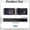 Sparkle Sequins Wide Elastic Dress Belts AJEW-WH20128-026P-01-2