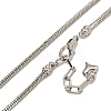 Rack Plating Brass Round Snake Chain Necklaces for Women NJEW-C059-27P-2
