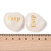Natural Quartz Crystal Heart Engraving MBTI Figurines Statues for Home Office Desk Decorations G-K353-05J-3
