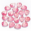 Transparent Spray Painted Glass Pendants GLAA-T016-27B-1