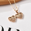 Clear Cubic Zirconia Locket Necklaces LS-NJEW-A036-01A-5