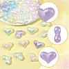 40Pcs UV Plating Rainbow Iridescent Acrylic Beads OACR-FS0002-25-2
