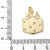 Christmas Brass Micro Pave Cubic Zirconia Pendants LS-KK-K305-07E-02-3