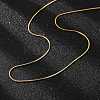 Ion Plating(IP) 304 Stainless Steel Snake Chains Necklaces LS-STAS-F094-24G-3