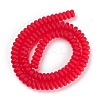 Frosted Glass Beads Strands GLAA-I047-03B-2