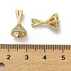 Rack Plating Brass Micro Pave Cubic Zirconia Cup Pearl Peg Bails Pin Pendants KK-S397-12G-3
