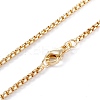 Brass Box Chain Necklaces LS-NJEW-I247-04G-3