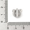 Brass Micro Pave Cubic Zirconia Slide Charms ZIRC-I068-04P-A-3