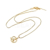 Brass Clear Cubic Zirconia Heart Pendant Box Chain Necklaces NJEW-M079-03G-4