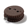 Cookies Theme Imitation Food Resin Pendants RESI-B021-02B-04-2