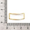 Brass Open Back Bezel Link Rings KK-B152-08A-G-3