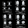 12Pcs 4 Styles Plastic Icing Piping Bag Nozzle Converter KY-SP0001-43-2