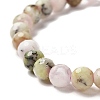 Natural African Opal Beaded Stretch Bracelets BJEW-K233-01A-01-3