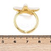 Brass Enamel Adjustable Cuff Rings for Women RJEW-G357-01J-5