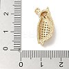 Rack Plating Brass Micro Pave Cubic Zirconia Pendants KK-L224-056G-3