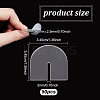 50Pcs Arch Acrylic Wine Glass Tags FIND-NB0013-02A-2