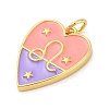 Brass Enamel Pendants KK-Z077-01G-11-2