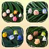 39Pcs 13 Style Cute Resin Animal Figurines Ornament DJEW-SZ0001-11-3