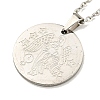 Non-Tarnish Constellation Pendant Necklaces NJEW-S422-04P-06-2