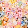 50Pcs 5 Styles Resin Cartoon Animal Cabochons CRES-YW0002-43-1