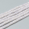 Electroplate Glass Beads Strands X-EGLA-Q112-A01-1