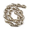 Electroplated Glass Beads Strands GL-CBA89C7-01A-3