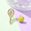 Brass Micro Pave Cubic Zirconia Stud Earrings EJEW-Z080-03G-01-1