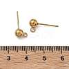 304 Stainless Steel Stud Earring Findings STAS-P448-11B-G-3