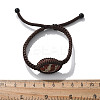 Adjustable Oval Natural Red Jasper Braided Bead Bracelets BJEW-H626-02-13-5