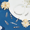 8Pcs 4 Styles Brass Pave Clear Cubic Zirconia Watch Band Clasps KK-OC0001-46P-5
