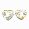Alloy Enamel Pendants ENAM-S122-016-NR-1