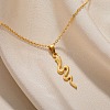 304 Stainless Steel Snake Pendant Necklaces for Women Men LS-NJEW-Z063-03G-04-1