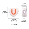 Opaque Acrylic Heart Beads SACR-YW0001-54-3