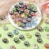 100Pcs Large Hole Dog Paw Prints Pattern Resin European Beads OPDL-YW0001-06-2