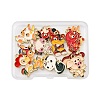 12Pcs 12 Styles Alloy Enamel Pendants ENAM-FP0001-88-1